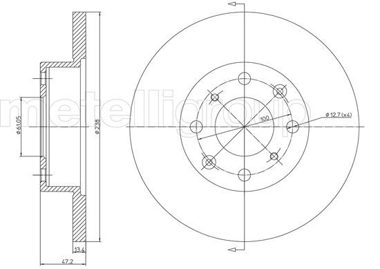 FRI.TECH. Piduriketas BD0018