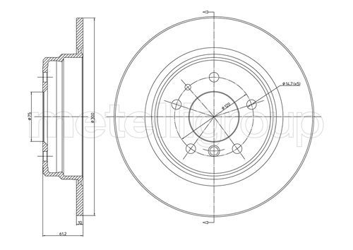 FRI.TECH. Piduriketas BD0055