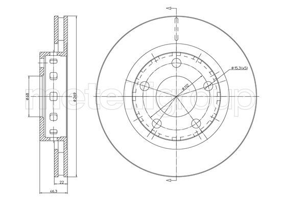 FRI.TECH. Piduriketas BD0068