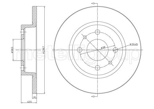 FRI.TECH. Piduriketas BD0214