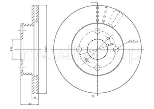 FRI.TECH. Piduriketas BD0292