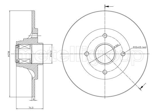 FRI.TECH. Piduriketas BD0688