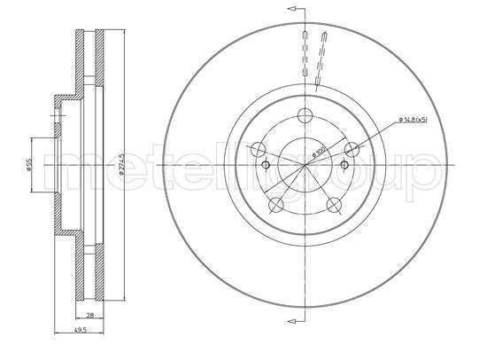 FRI.TECH. Piduriketas BD0715