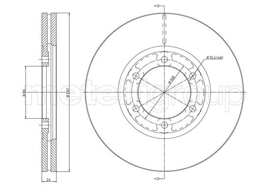 FRI.TECH. Тормозной диск BD1025