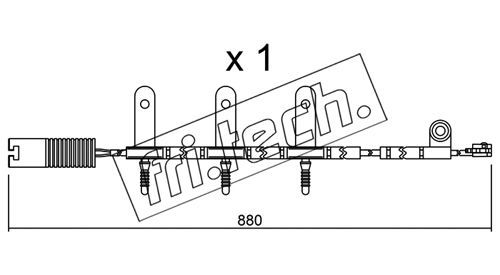 FRI.TECH. Сигнализатор, износ тормозных колодок SU.149