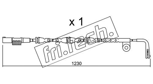 FRI.TECH. Hoiatuskontakt, piduriklotsi kulumine SU.257