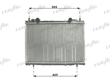 FRIGAIR Радиатор, охлаждение двигателя 0104.3086