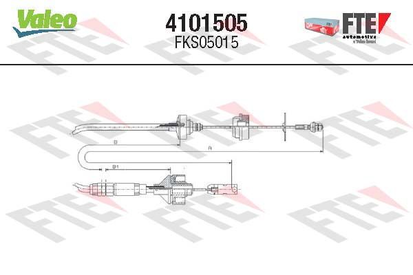 FTE Трос, управление сцеплением 4101505