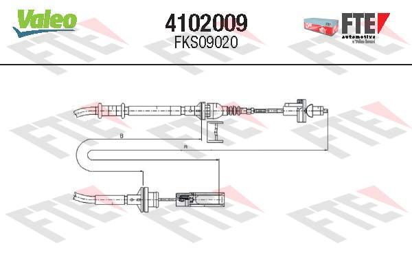 FTE Трос, управление сцеплением 4102009