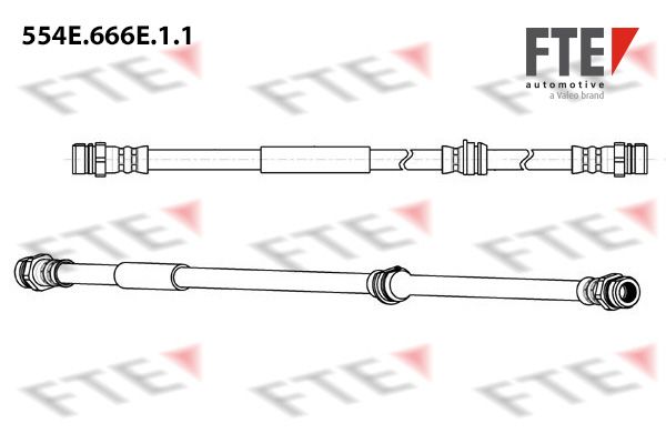 FTE Тормозной шланг 554E.666E.1.1