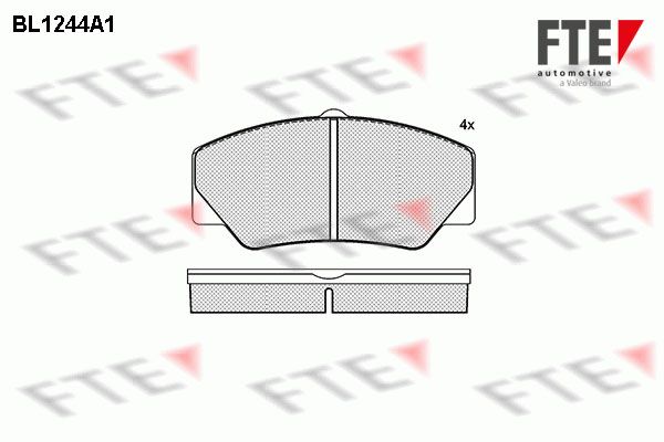 FTE Комплект тормозных колодок, дисковый тормоз 9010070