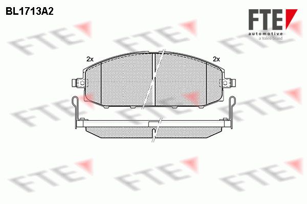 FTE Комплект тормозных колодок, дисковый тормоз 9010314