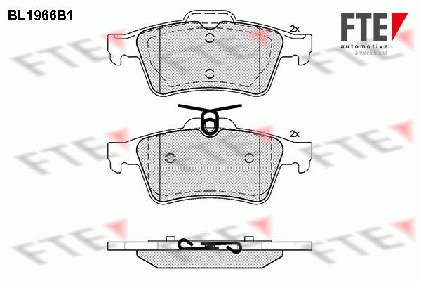 FTE Piduriklotsi komplekt,ketaspidur 9010549