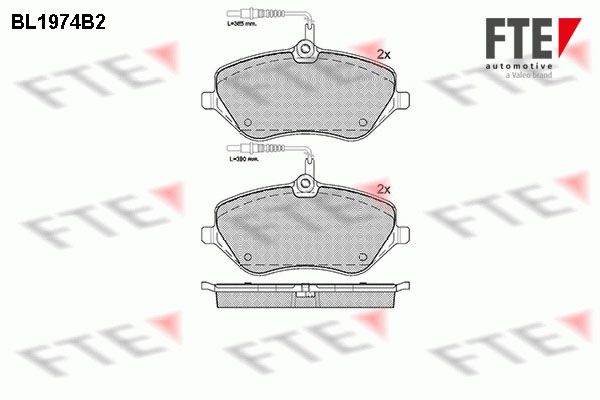 FTE Piduriklotsi komplekt,ketaspidur 9010562