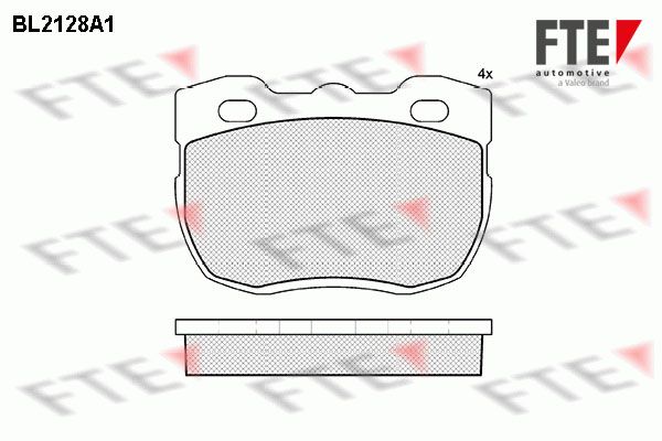 FTE Piduriklotsi komplekt,ketaspidur 9010680