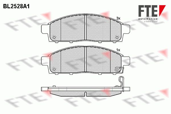 FTE Piduriklotsi komplekt,ketaspidur 9010782