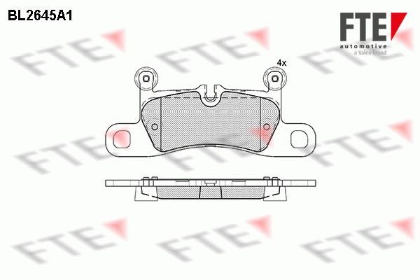 FTE Комплект тормозных колодок, дисковый тормоз 9010888