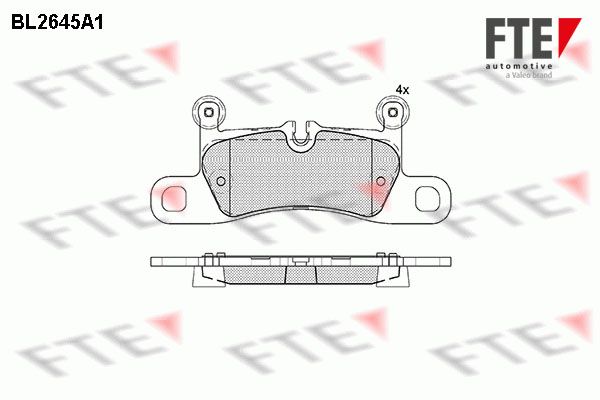 FTE Piduriklotsi komplekt,ketaspidur 9010888