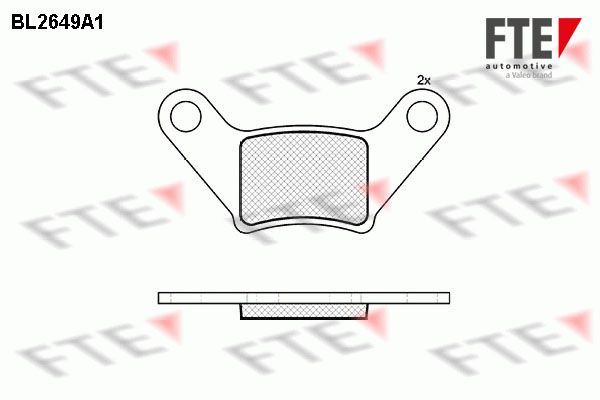 FTE Piduriklotsi komplekt,ketaspidur 9011084