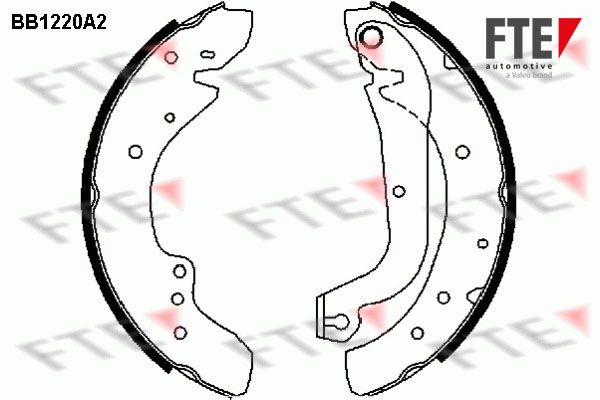 FTE Комплект тормозных колодок 9100045