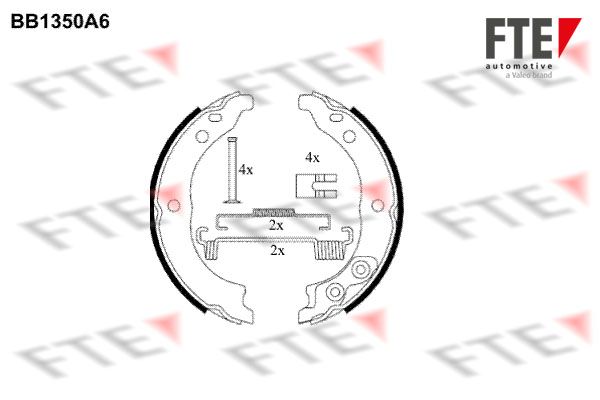 FTE Piduriklotside komplekt,seisupidur 9100102