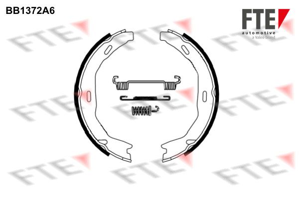 FTE Комплект тормозных колодок, стояночная тормозная с 9100117