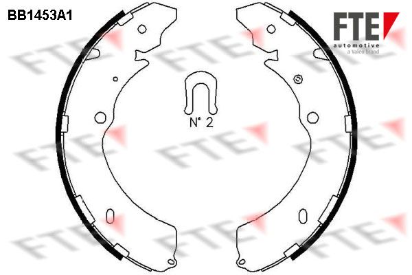 FTE Комплект тормозных колодок 9100184