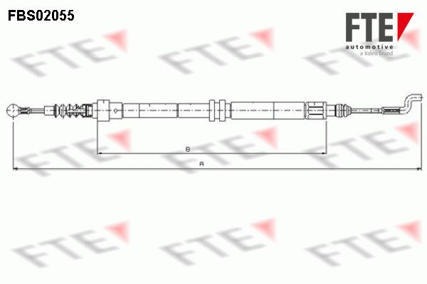 FTE Тросик, cтояночный тормоз 9250058