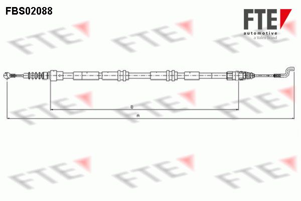 FTE Тросик, cтояночный тормоз 9250088