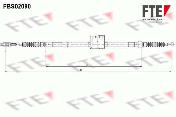 FTE Тросик, cтояночный тормоз 9250090