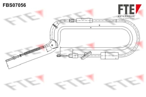 FTE Тросик, cтояночный тормоз 9250211