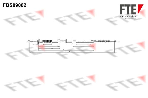 FTE Тросик, cтояночный тормоз 9250302