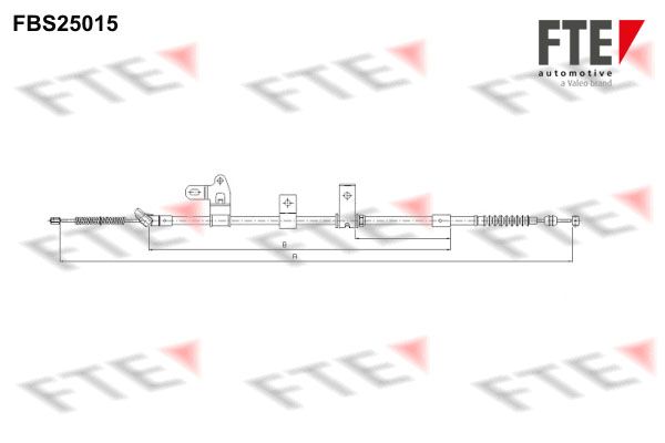 FTE Тросик, cтояночный тормоз 9250604