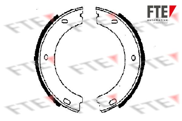 FTE Piduriklotside komplekt,seisupidur BB1121A5