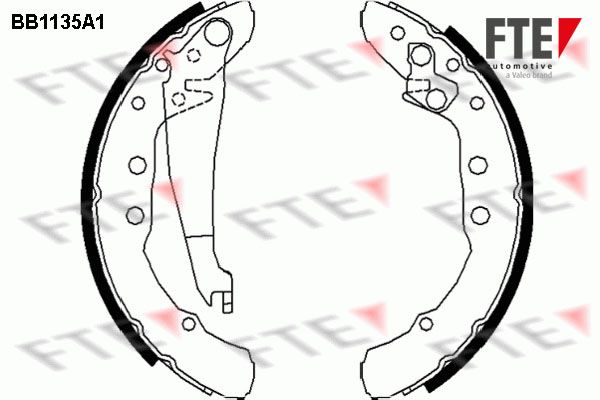 FTE Комплект тормозных колодок BB1135A1