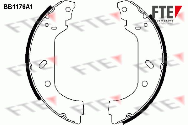 FTE Комплект тормозных колодок BB1176A1