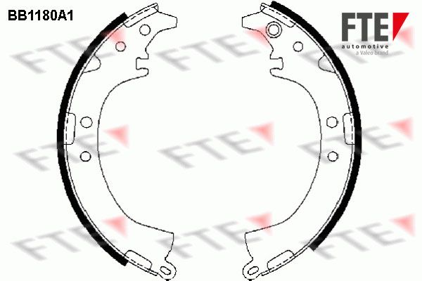 FTE Комплект тормозных колодок BB1180A1