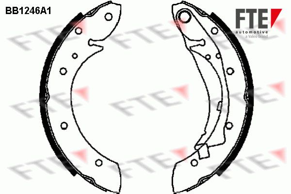 FTE Комплект тормозных колодок BB1246A1