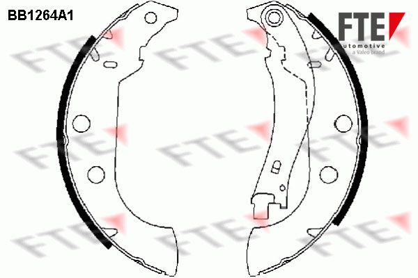 FTE Комплект тормозных колодок BB1264A1