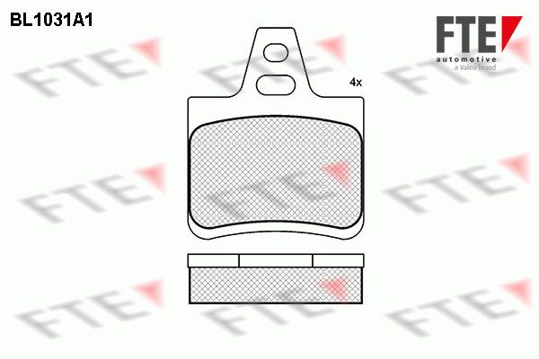 FTE Комплект тормозных колодок, дисковый тормоз BL1031A1