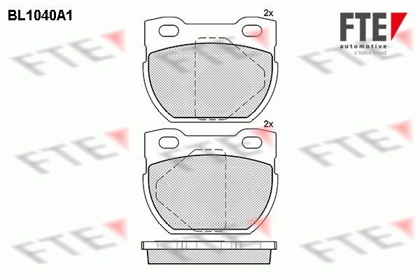 FTE Piduriklotsi komplekt,ketaspidur BL1040A1