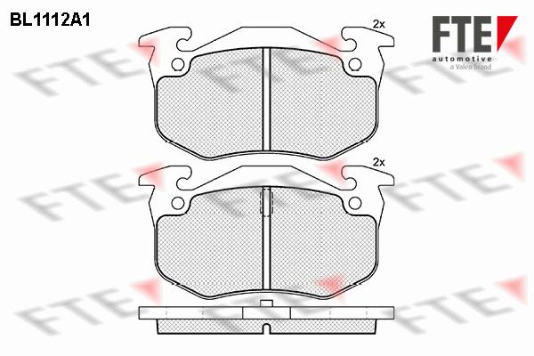 FTE Piduriklotsi komplekt,ketaspidur BL1112A1