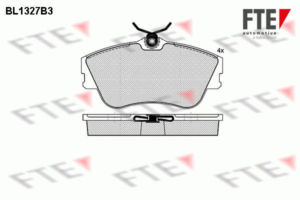 FTE Piduriklotsi komplekt,ketaspidur BL1327B3