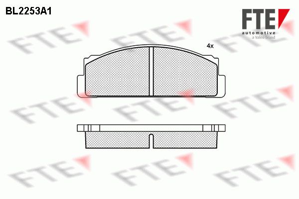 FTE Комплект тормозных колодок, дисковый тормоз BL2253A1