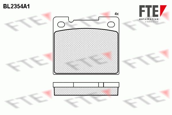 FTE Комплект тормозных колодок, дисковый тормоз BL2354A1