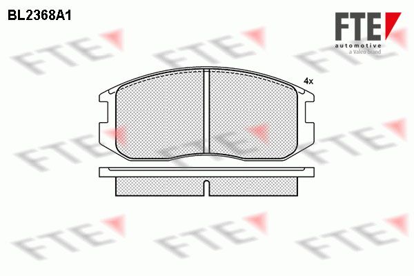FTE Комплект тормозных колодок, дисковый тормоз BL2368A1