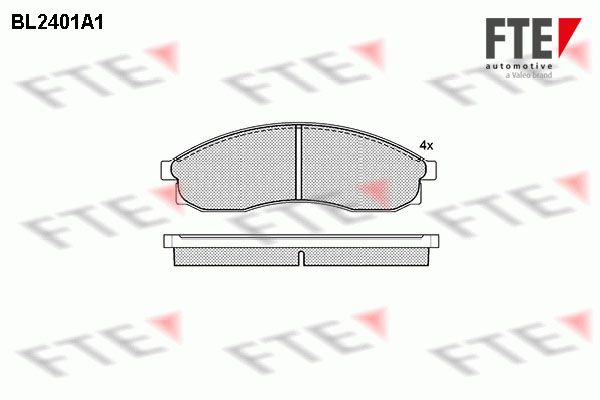 FTE Комплект тормозных колодок, дисковый тормоз BL2401A1