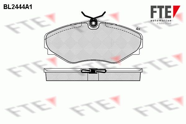 FTE Комплект тормозных колодок, дисковый тормоз BL2444A1