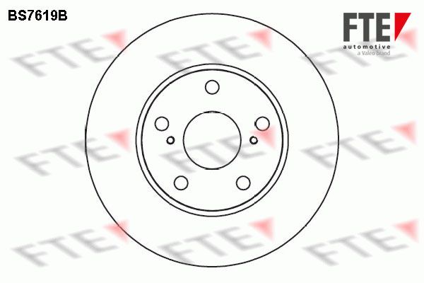 FTE Тормозной диск BS7619B