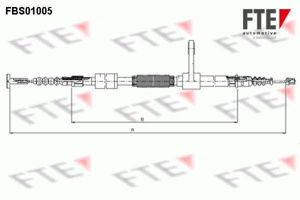 FTE Тросик, cтояночный тормоз FBS01005